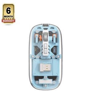 WiWU WM105 Crystal Transparent Magnetic Wireless Mouse – Transparent
