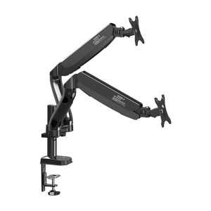 Kaloc DS90-2 Monitor Dual Arm Desk Mount Stand-17-32 Inch – Black