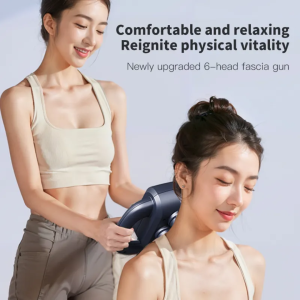 Deep Tissue Percussion Massager Professional Massager Gun Deep Percussion Massage Gun With 6 Head