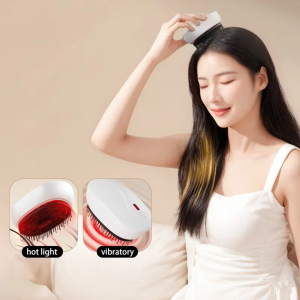 Rechargeable Electronics Red Lights Vibration Washable Comb Massaging Comb Cordless Hair Growth Head Scalp Massager