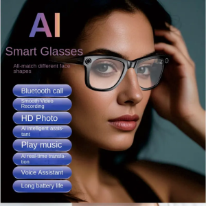 Al-Powered Multifunctional Bluetooth Glasses | 8 Megapixel Camera for Video Shooting, Photo Capture & Voice Recording