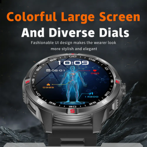 SENBONO V45 Outdoor Smart Watch Men Big Battery 1.46″ HD Screen Compass IP68 Waterproof Health Tracking Sports Smartwatch