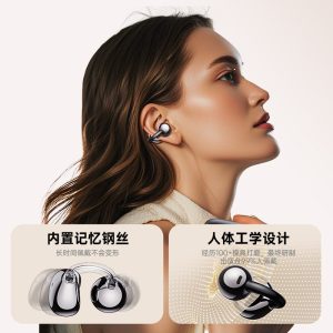 Cross-Border New Xg42 Ear Clip Bluetooth Headset Wireless Touch Color Screen Binaural Ai Translation Ear Clip Bluetooth Headset