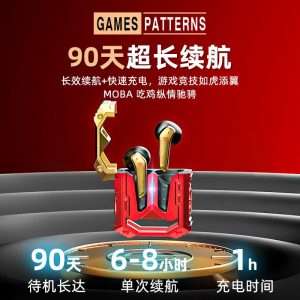 H08 Noise-Canceling Bluetooth Headset with Dual Microphones, Private Model, Gaming, Ultra-Long Battery Life, Cross-Border New Product, 5.3 Sports Style