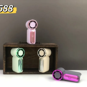 Multi Function Mini Fan Powerbank 3 in 1 Cooling Rechargeable Mini Fan with Led Light for Traveling K801 N607